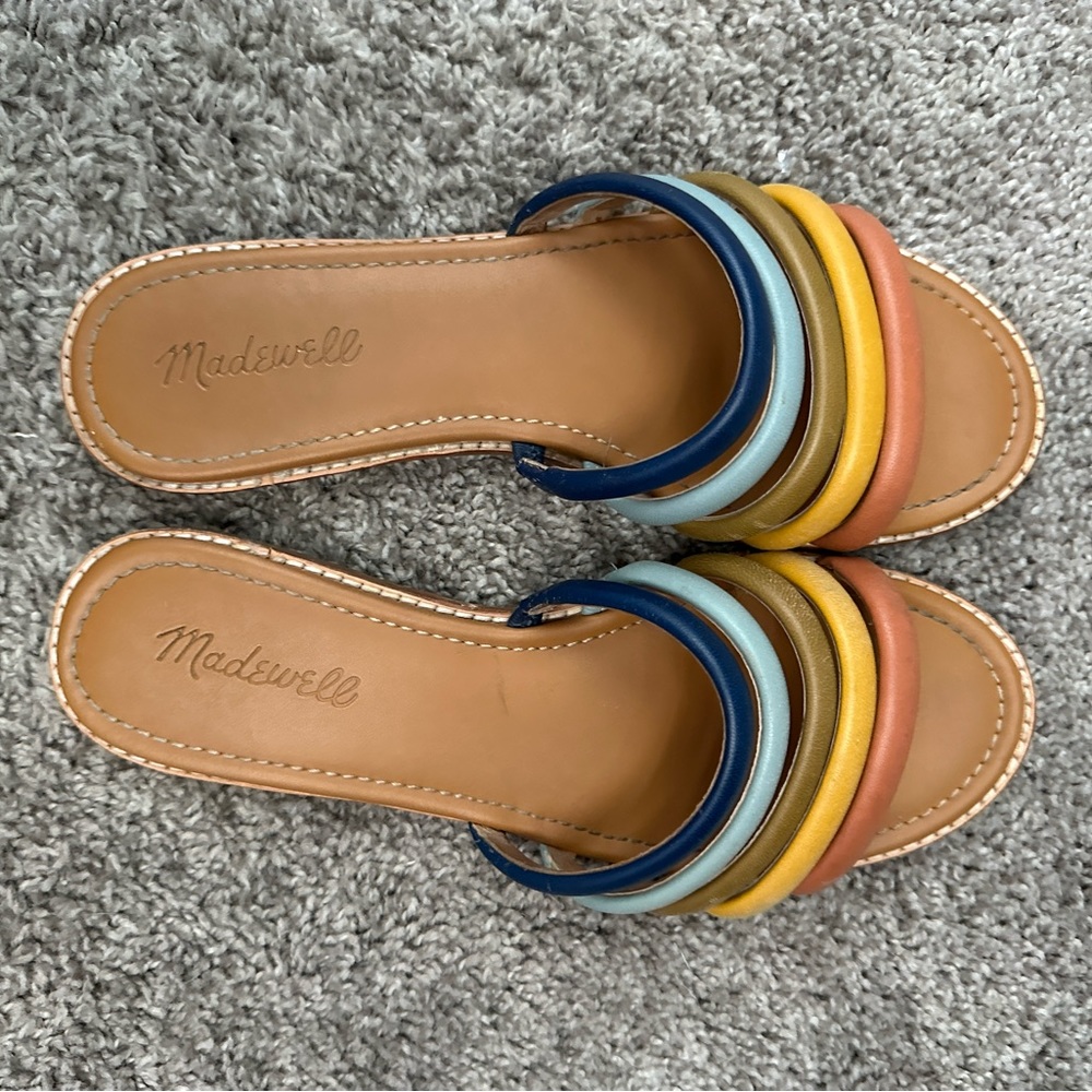Madewell The Addie Slide - Rainbow Tube Sandals